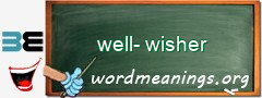 WordMeaning blackboard for well-wisher